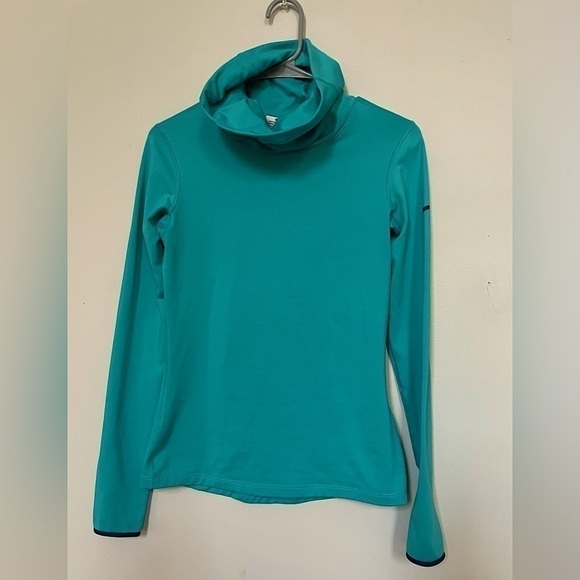Women’s Nike Pro Dri-Fit Long Sleeve Shirt - Teal - Size: S - Picture 2 of 2